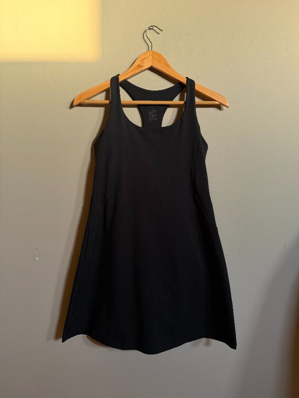 Girlfriend Collective Black Racerback Workout Dress M